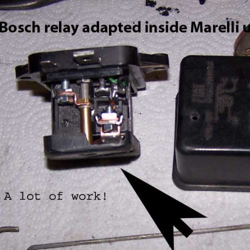 Bosch Relay Adapted Inside Marelli Unit