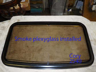 Smoke Plexiglass Installed