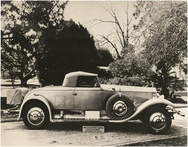 Old Photo Of Antique Car
