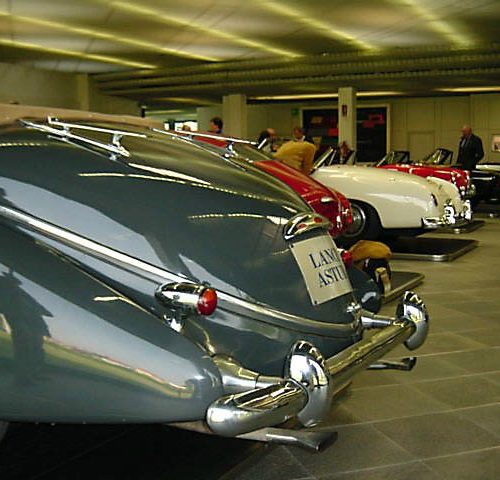 Classic Cars In Showroom