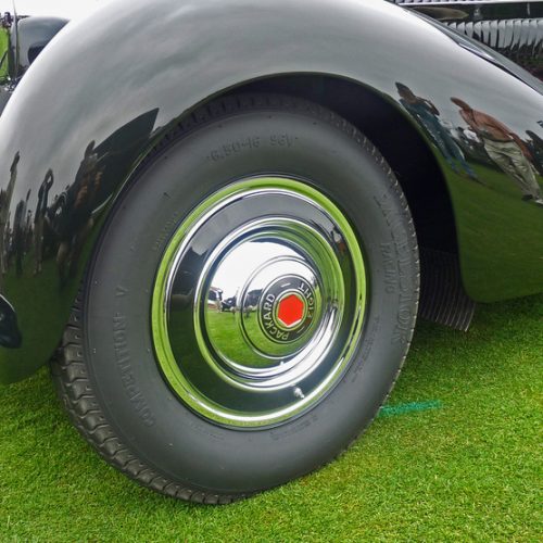 Front Wheel Of Classic Car