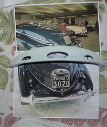 Lamp Assembly On Top Of Two Photos Of Cars
